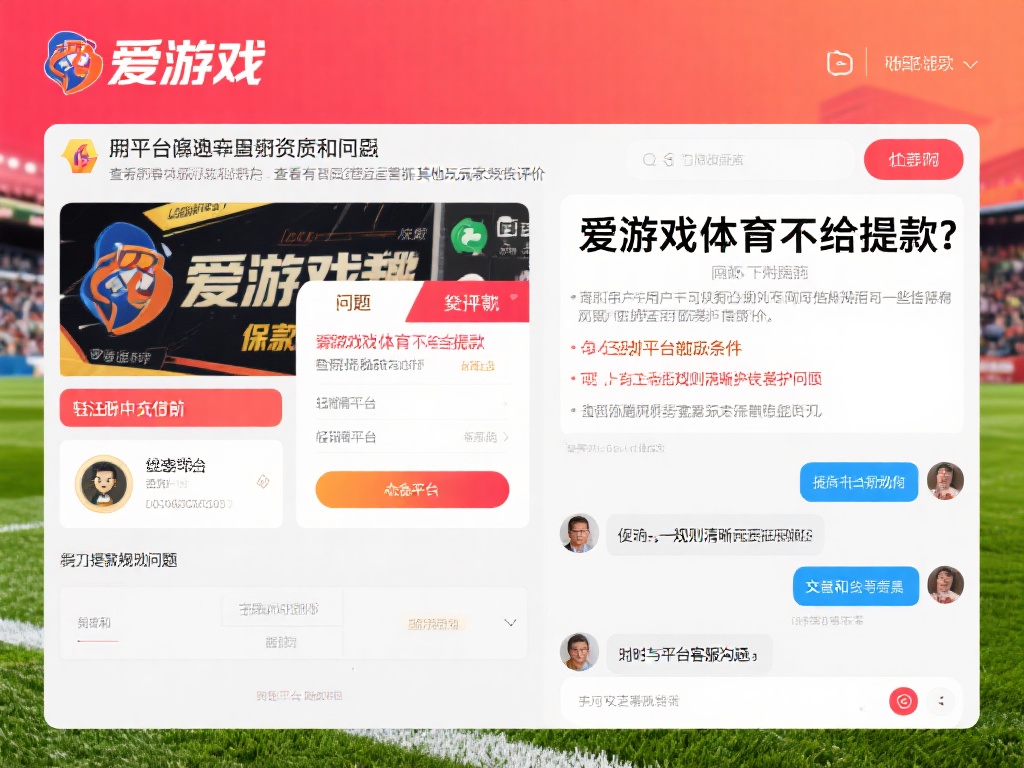 爱游戏体育不给提款 (爱游戏体育不给提款,玩家资金安全堪忧怎么办?) 面对“爱游戏体育不给提款”这类问题,用户可以采取一